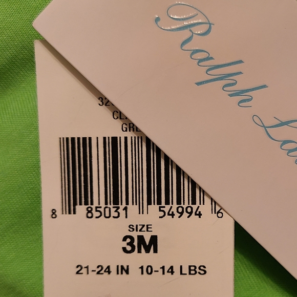 NWT Ralph Lauren size 3M green t-shirt - Picture 6 of 6